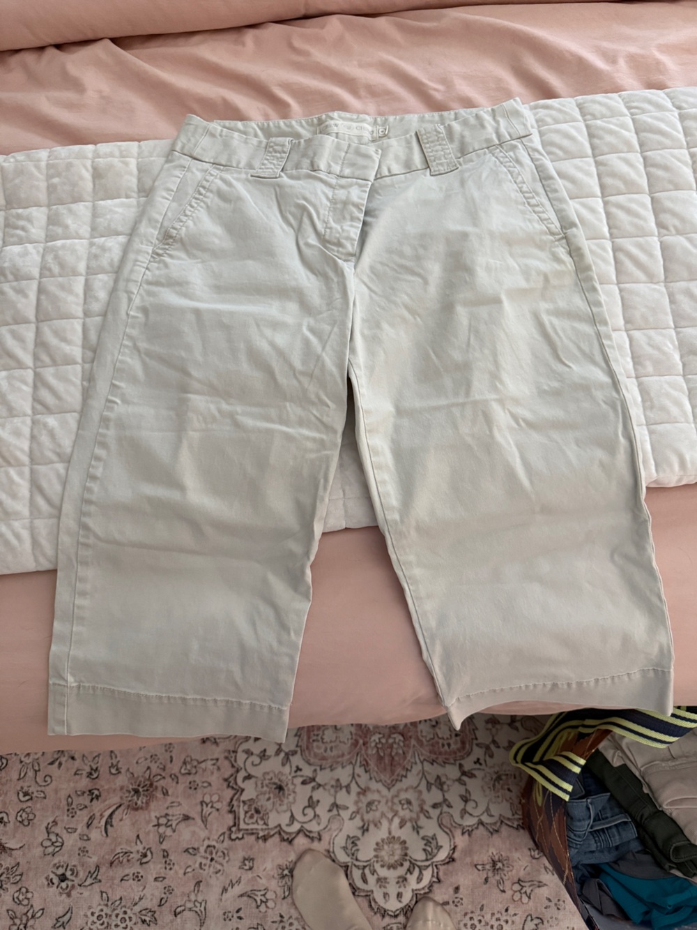 J. Crew Straight-Leg Capri Light Brown